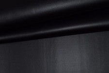 VINYL PLUS EBONY BLACK Faux Leather Pleather INDOOR OUTDOOR FABRIC BY YARD 54"W