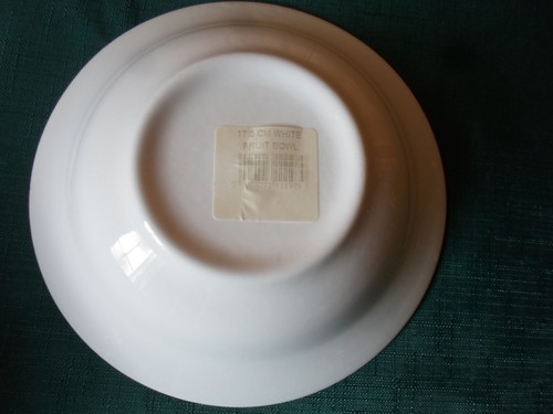 2er Set schlichte weiße Keramik Dessert Müslischale 17,5 cm Durchmesser 200 ml Fassungsvermögen - Bild 4 von 8