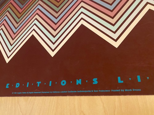 Jurgen Peters 1982 Art Gallery Poster Print 24x38 Geometric - Picture 2 of 14