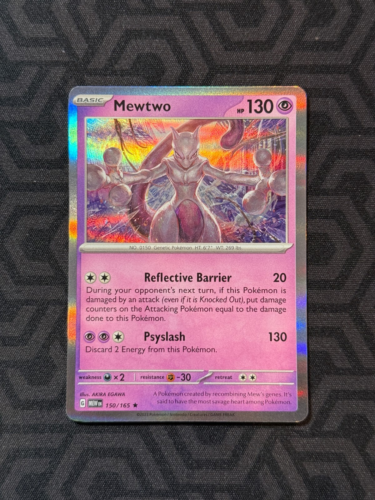 2023 Near Mint Pokemon Mewtwo 150/165 Reverse Scarlet Violet 151