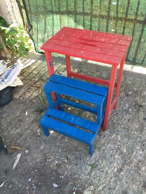 Sgabello Sedia Scala Scaletta richiudibile in Legno da Interno