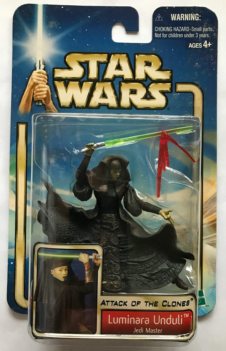 Star Wars Attack of the Clones Luminara Unduli Jedi Master Action Figure