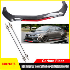 Front Bumper Lip Spoiler Splitter Body Kits Strut Rod For Subaru Impreza Wrx Front Bumper Lip Spoiler Splitter Body Kits Strut Rod For Subaru Impreza Wrx