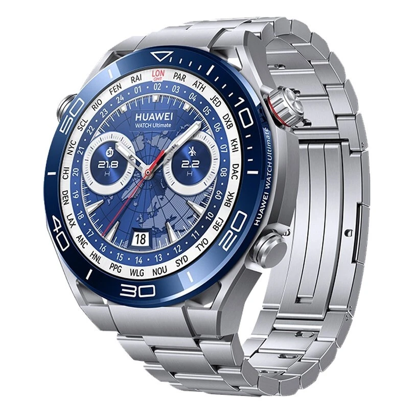 HUAWEI WATCH Ultimate (Voyage Blue) Titanium Strap - HarmonyOS  1.5" | Bluetooth - Image 2 of 4