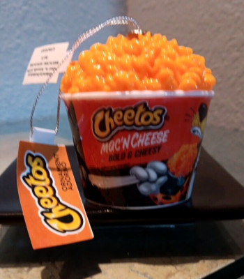 Cheetos Mac N Cheese Decoupage Ornament Ruz Novelty Christmas