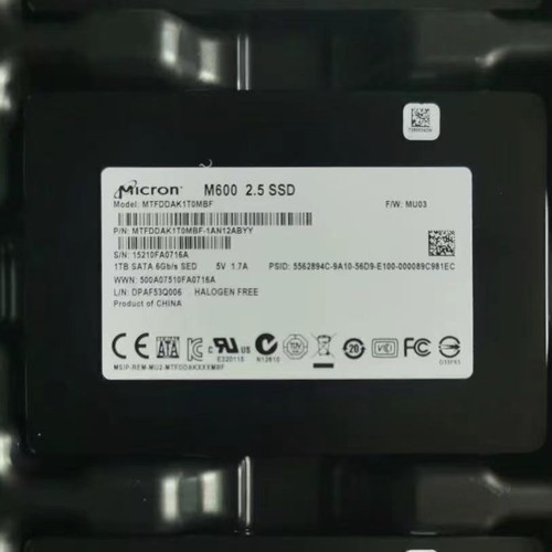 1TB Micron M600 SSD SATA 3 Server Data MTDDAK1T0MBF F/W MU03 Solid State Drive - Bild 3 von 3