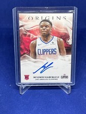MFIONDU KABENGELE 2019-20 PANINI ORIGINS ON CARD AUTO ROOKIE RC #138