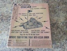 vintage oscar junior putting partner w/ball return in original box