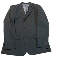 Haggar Collections Wool Blend Suit Jacket Men  s Size 44R Gray