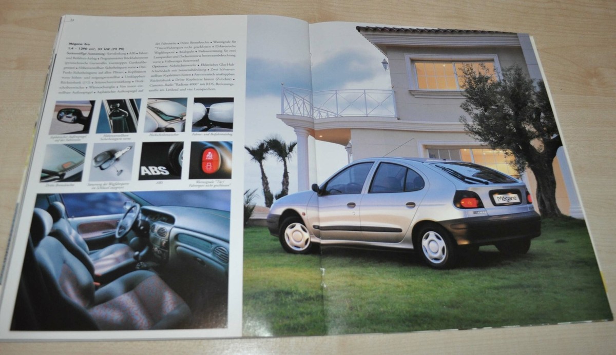Renault Megane Brochure Prospekt Prospectus | eBay