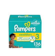 Pampers Swaddlers Active Baby Diapers Enormous Pack - Size 3 - 136ct