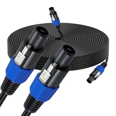 Secure Speakon Male to Male Cord Twist Connection for Speaker Installations
