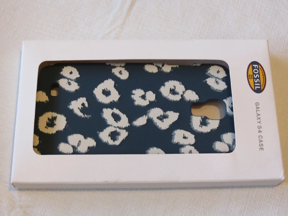 Funda Teléfono Fossil SL4646989 Cheetah S4 Azul Guepardo Galaxy S4 Funda Teléfono NUEVA CON ETIQUETAS*^ Foto 2 de 2