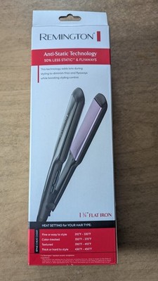 Remington 1 3/4'' Titanium Flat Iron Hair Straightener, Anti-Static Technology