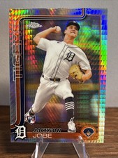 🔥 Jackson Jobe 2025 Topps Chrome Update RC Prism Refractor #USC48 Tigers ⚾️