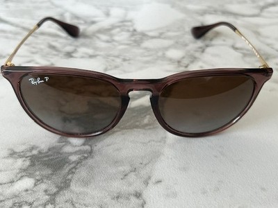 Ray-Ban Sunglasses Erika RB4171 6593/T5 54-18 145 3P Brown Lenses Crystal Pink -