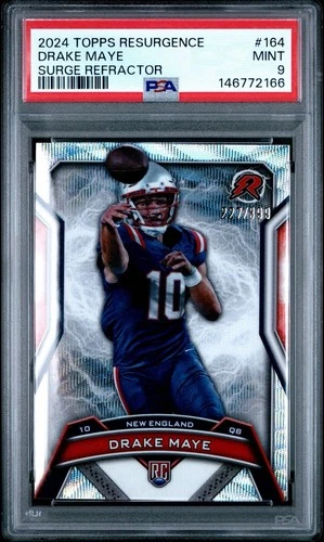 2024 Topps Resurgence - Rookies Drake Maye #164 Surge Refractor /399 (RC)