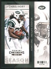 2013 Panini Contenders #57 Chris Ivory New York Jets Football Card 35582