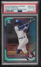 2022 Bowman Chrome Prospects Aqua Refractor /125 Rayne Doncon PSA 10 GEM MT 10yf