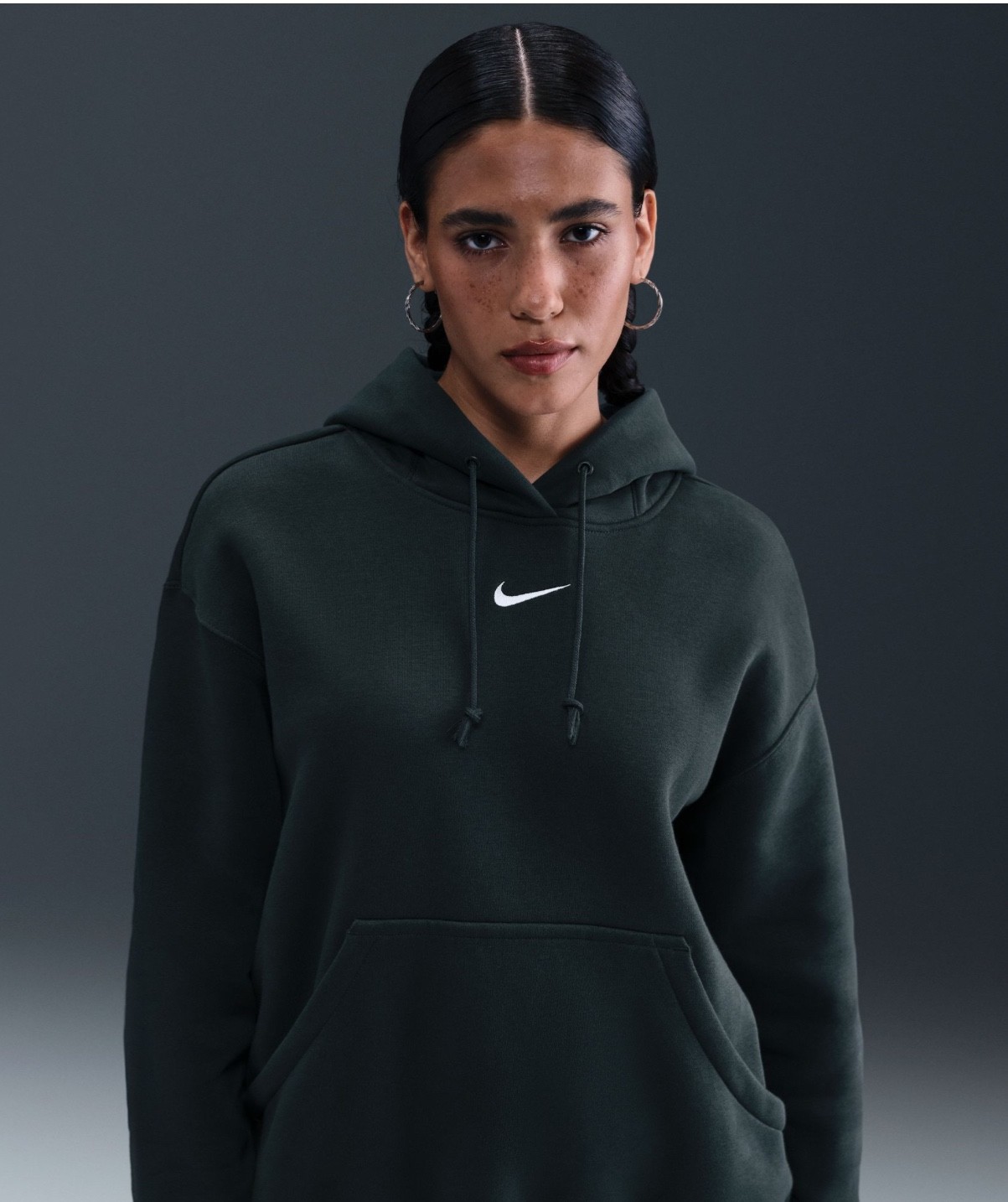 Women’s New🌿Nike Over-Oversized Pullover Hoodie DQ5858-010 Size M