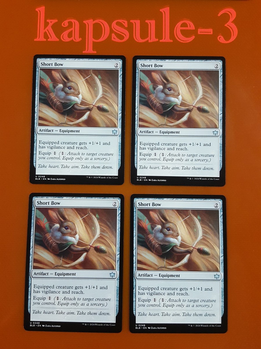 4x Short Bow | Bloomburrow | MTG Magic Cards