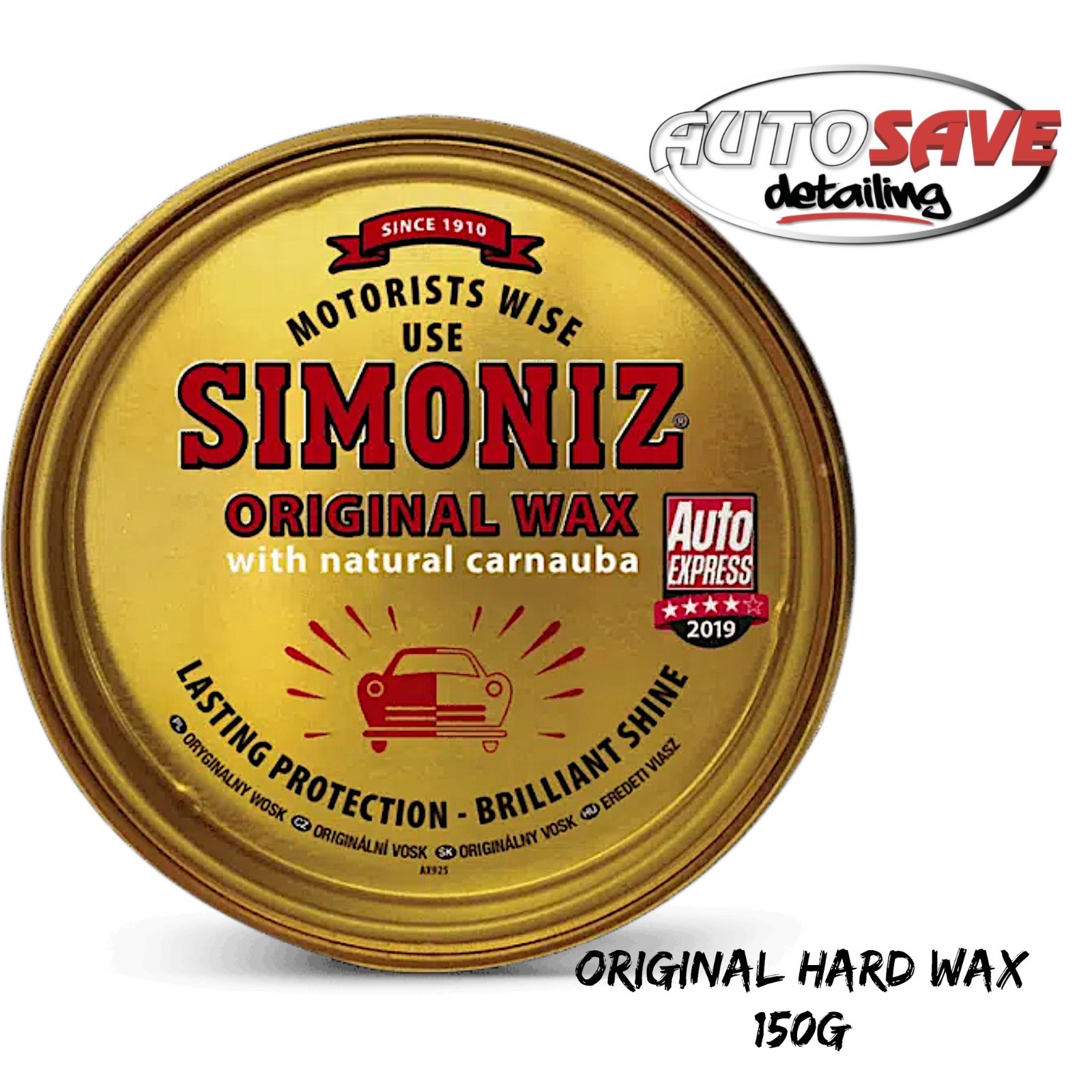 2xSimoniz Original Hard Wax Fine Paste Natural Carnauba Carnuba 150G Premium Car - Image 4