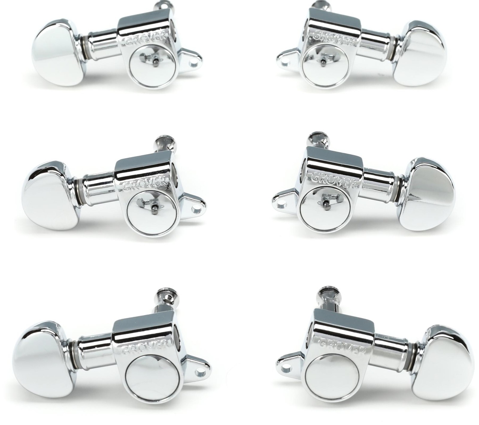 Мини-ротоматические тюнеры Grover 205C - 3+3 - Хром