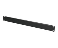 Extralink Front Blank Panel 1U 19'' Black Blind Panel for 1U Rack EX.19027