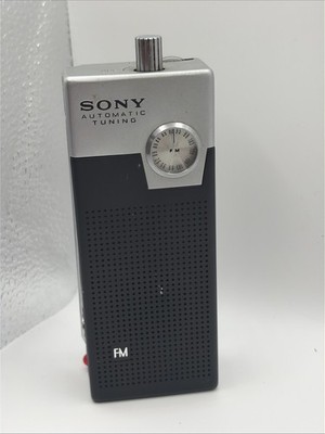 Vintage Sony 2FA-24W FM Transistor Radio Featured 1967 James Bond Film Untested