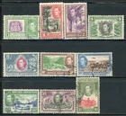 BRITISH HONDURAS 115-24 SG150-59 Used 1935 KGV Defin short set of 10/12 CV$18