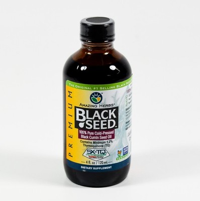 Premium Amazing Herbs 4oz BLACK SEED 100% pure Cold-Pressed Cumin OIL 05/2027