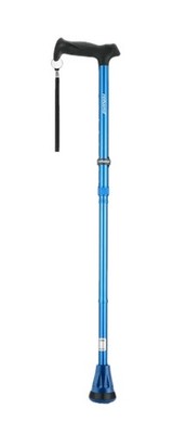 Rehand Foldable Adjustable Tool Collapsible All Terrain Blue Walking Cane