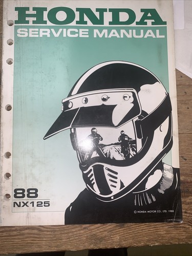 Service Shop Repair Manual Honda 1988 NX125 NX 125 - Bild 2 von 10