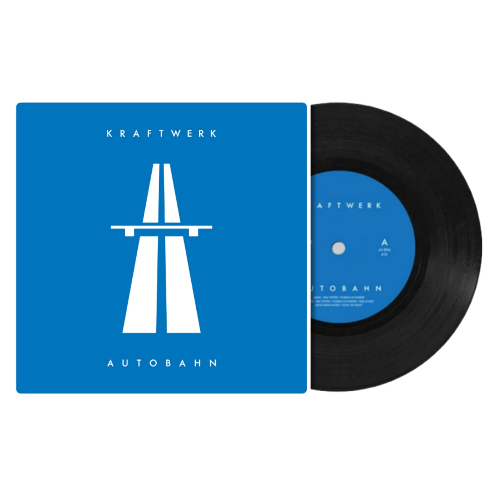 Kraftwerk: Autobahn 7"" - 50th Anniversary Black Vinyl 7"" Single - Edit Version