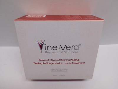 Vine-vera Merlot Refining Peeling Cream Resveratrol Skin Care 1.76 fl. oz - New