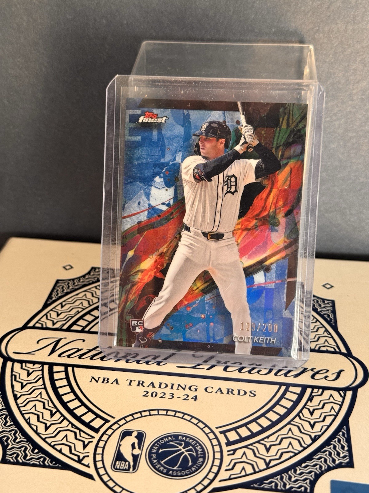 2024 Topps Finest Colt Keith Common Blue Refractor #/200 (RC) Detroit Rookie #38