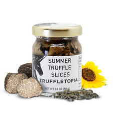 Summer Truffle Slices Black Truffle Carpaccio Made of Real Italian Truffles