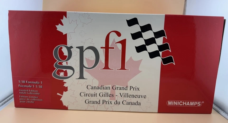 Minichamps gpf1 Canadian Grand Prix 2002 1:18 Scale Diecast AC8020300 NIB RARE - Image 2 of 4