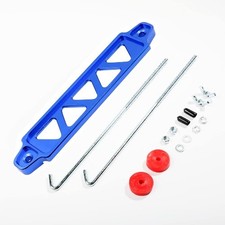 Battery Hold Down Bracket Holder, Car Battery Holder Kit with 10in Style: Blue