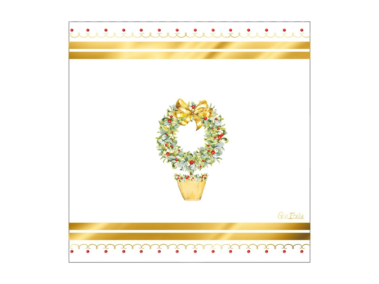 Tovaglioli Joyeux Noel 33x33cm 16pz 64614
