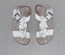 Girls Next White Leather Sandals Size 10 F Infant - MINT Condition, Worn Once