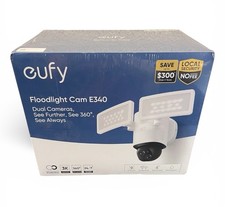 eufy Security Floodlight Camera E340 3K HD Outdoor Cam 360 24/7 Rec Detect