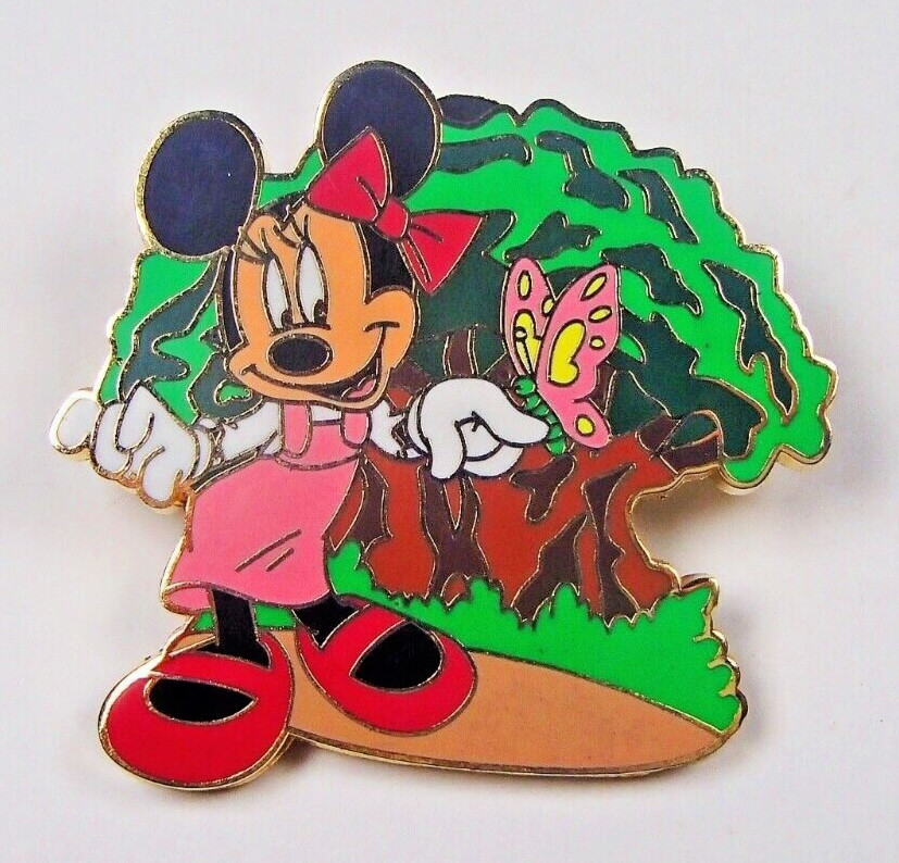 Disney Pin Minnie Mouse holding butterfly Tree of Life Animal Kingdom [156796]