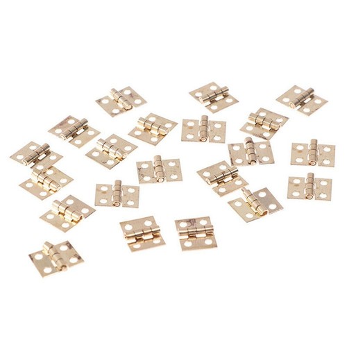 50Tlg. Mini Scharniere 8 X 10mm Mit Schrauben Für Modellbau Möbel Scharnier Set - Bild 12 von 12