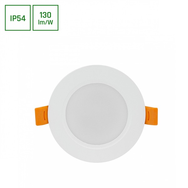 Led Panel Einbauleuchte 5W Rund 650Lm Badezimmerleuchte IP54 Neutralweiß 4000K-image