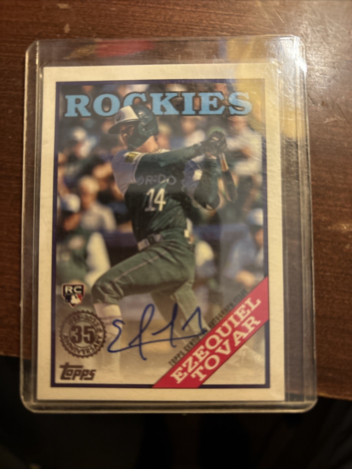 2023 Topps Update Ezequiel Tovar 1988 35th Anniversary Auto RC #88BAU-ET