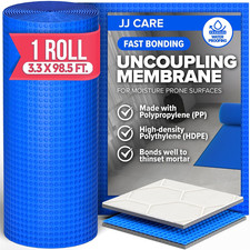 Uncoupling Membrane for Tile Floor, 323 Sq Ft Tile Underlayment Membrane
