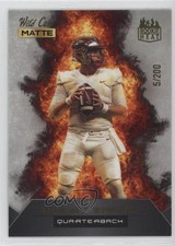 2022 Wild Card MATTE Rookie Heat Silver - Orange Flames 5/200 Bailey Zappe k1j. rookie card picture