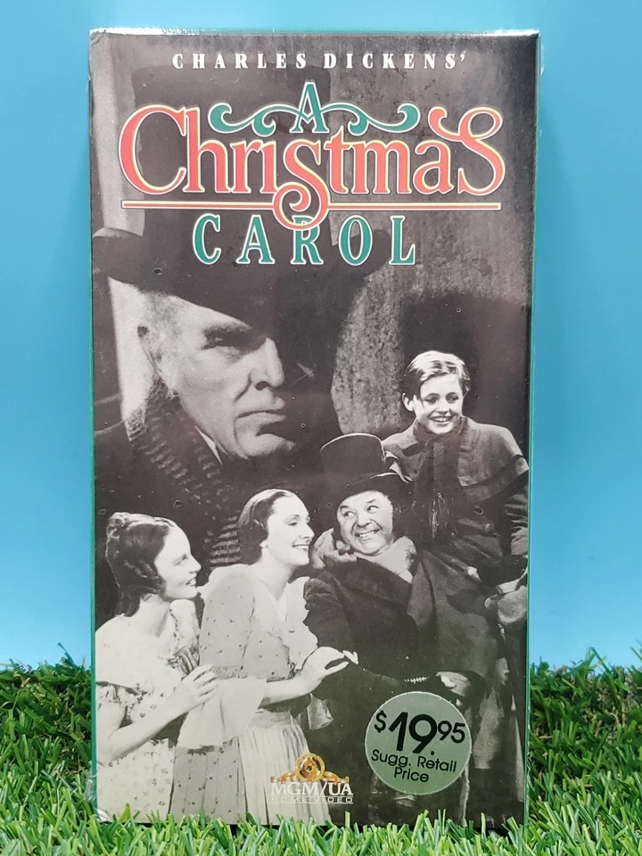 A CHRISTMAS CAROL - Charles Dickens (VHS 1938/1988 B&W) New/Factory Sealed - Image 2 of 4