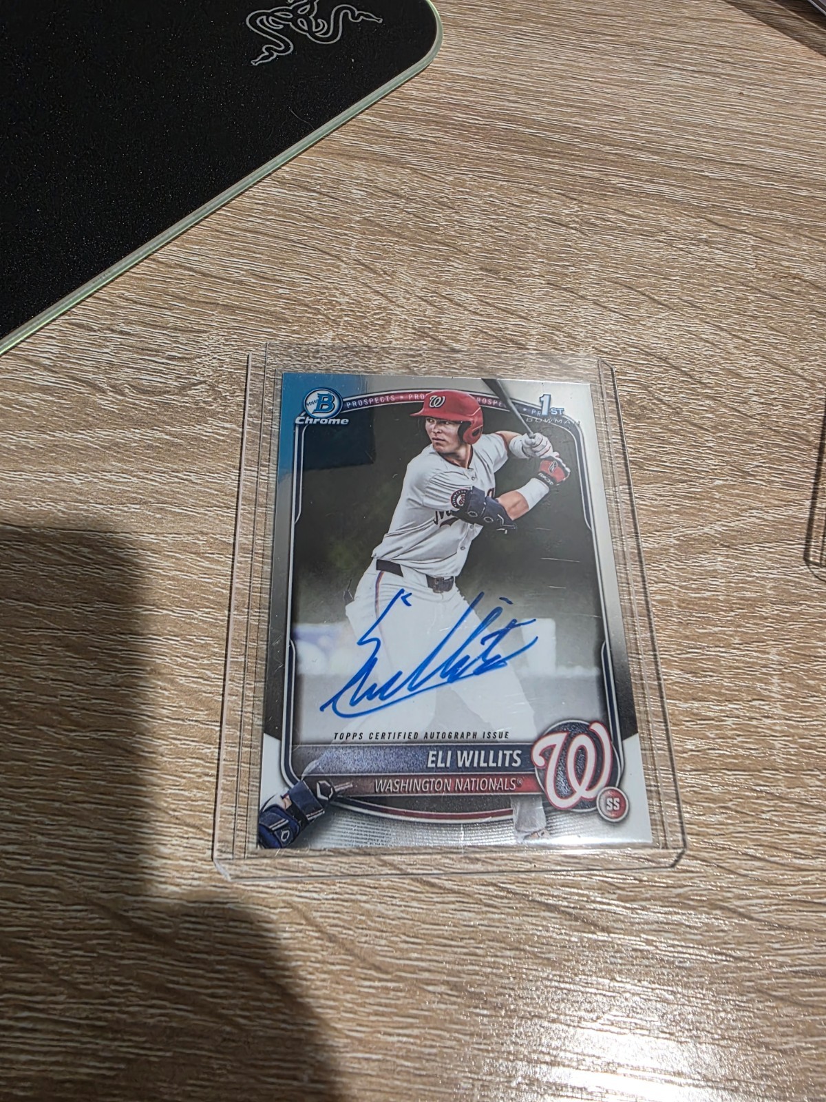 2025 Bowman Draft - Chrome Prospect Autographs Eli Willits #CPA-EW (AU, RC)